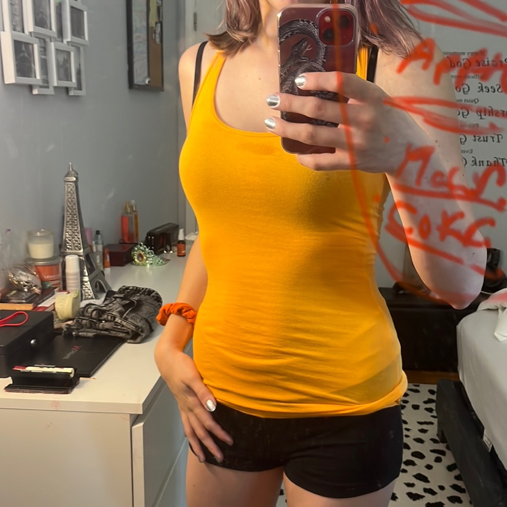 Orange Workout Top